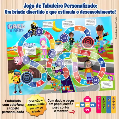 Jogo de Tabuleiro Personalizado Pk Xd
