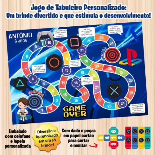 Jogo de Tabuleiro Personalizado Playstation