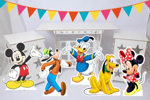 Kit com 5 Displays de Chão Turma do Mickey