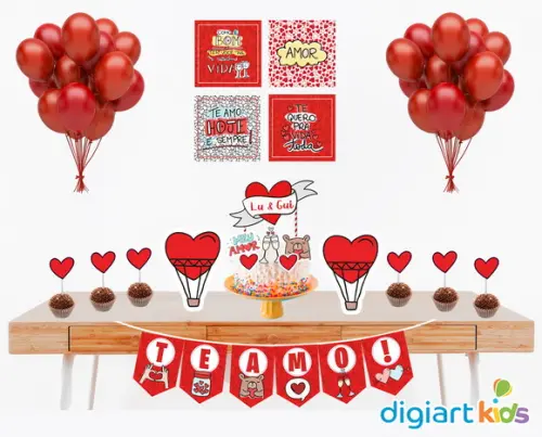 Kit Decoração Dia dos Namorados