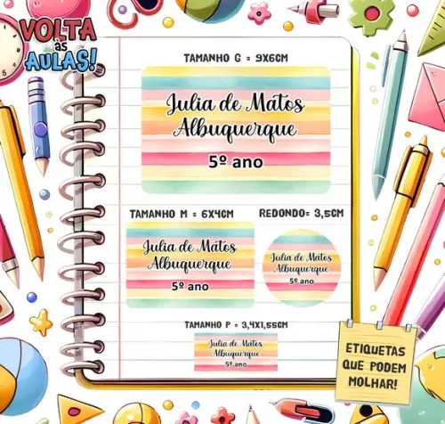 Kit Etiquetas Escolares (adaptado)