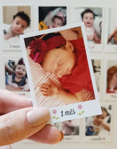 Kit Polaroids com 12 Fotos com Imã