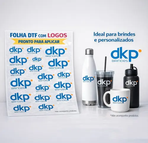 Logo em Dtf para Personalizar - Folha 20x28cm