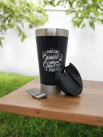 Pedido Personalizado - Copo+ Garrafa Térmica Dia dos Pais