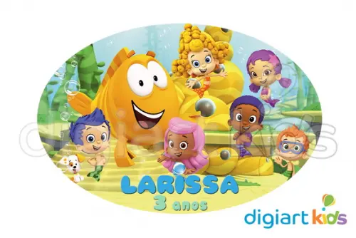 Placa - Painel - Bubble Guppies - 70cm
