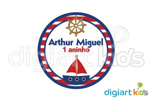 Placa - Painel - Redonda Marinheiro 55cm