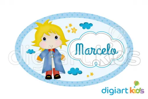 Placa Oval - Pequeno Príncipe 70cm