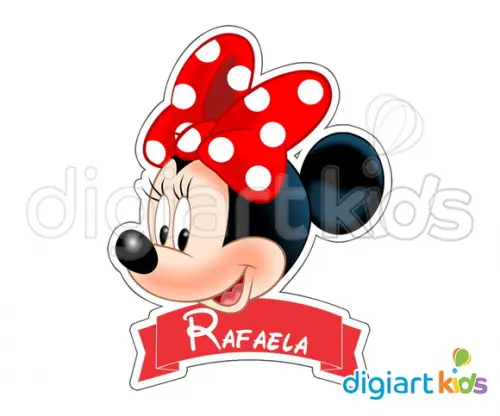 Placa com Recorte - Minnie