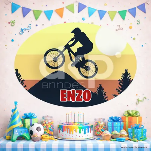 Placa Painel para Decoração Bmx