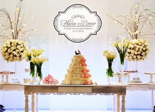 Placa Painel para Decoração Casamento Bodas