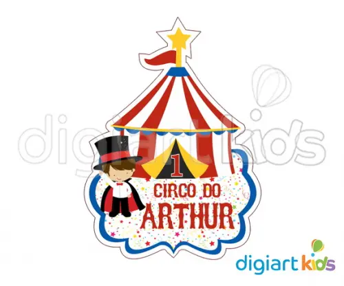 Placa Painel para Decoração Festa Circo