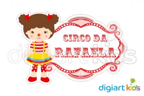 Placa Painel para Decoração Festa Circo
