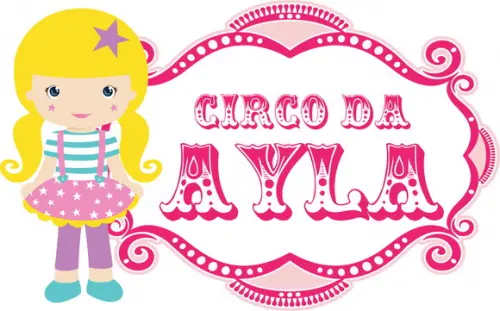 Placa Painel para Decoração Festa Circo Rosa