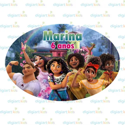 Placa Painel para Decoração Festa Encanto