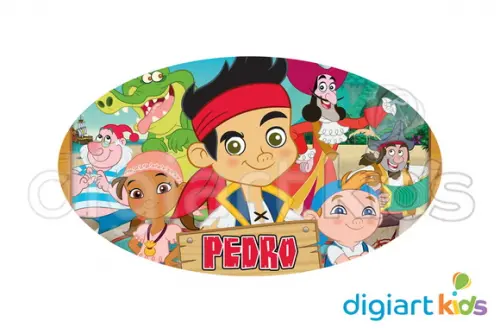 Placa Painel para Decoração Festa Jake e os Piratas