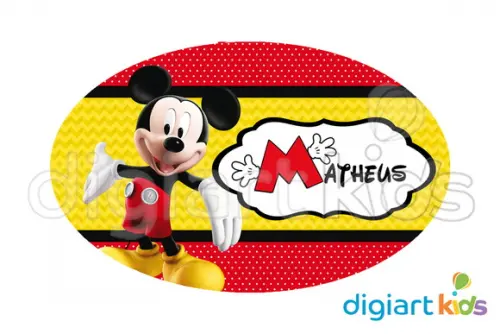 Placa Painel para Decoração Festa Mickey