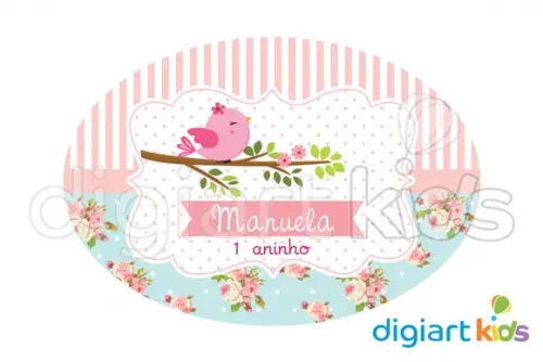 Placa Painel para Decoração Festa Passarinho