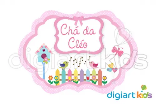 Placa Painel para Decoração Festa Passarinho
