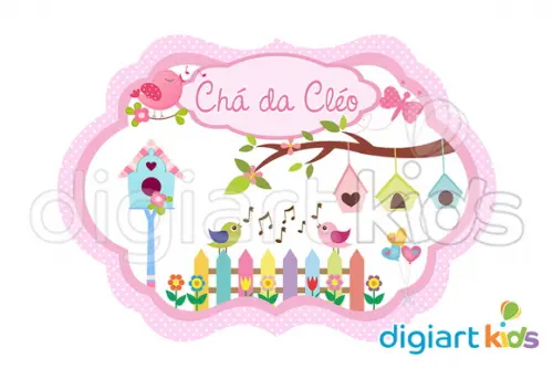 Placa Painel para Decoração Festa Passarinho