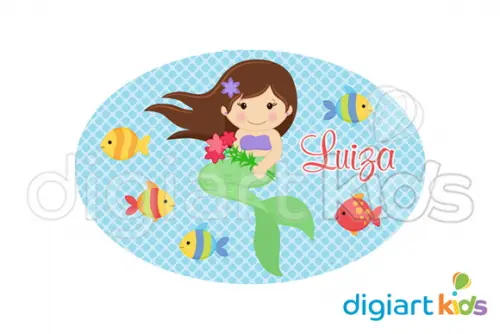 Placa Painel para Decoração Festa Sereia