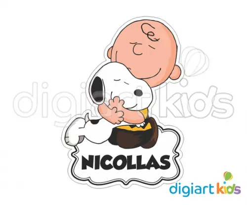 Placa Painel para Decoração Festa Snoopy
