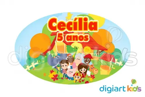 Placa Painel para Decoração Sítio do Pica Pau Amarelo