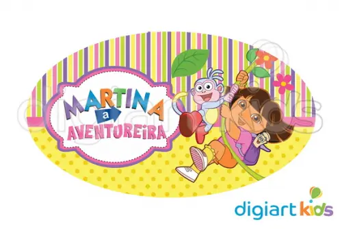 Placa para Decoração Dora Aventureira