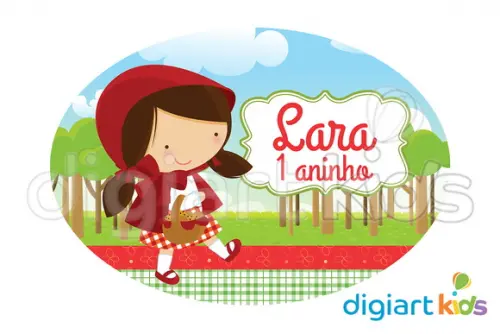 Placa para Festa Chapeuzinho Vermelho