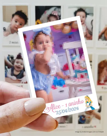 Polaroid Imã de Geladeira Alice no País das Maravilhas