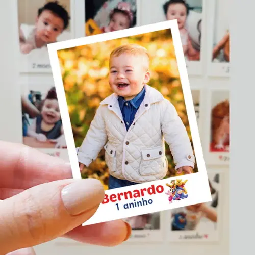 Polaroid Imã de Geladeira 9x6cm Ursinho Pooh