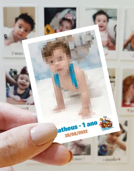 Polaroid Imã de Geladeira Arca de Noé