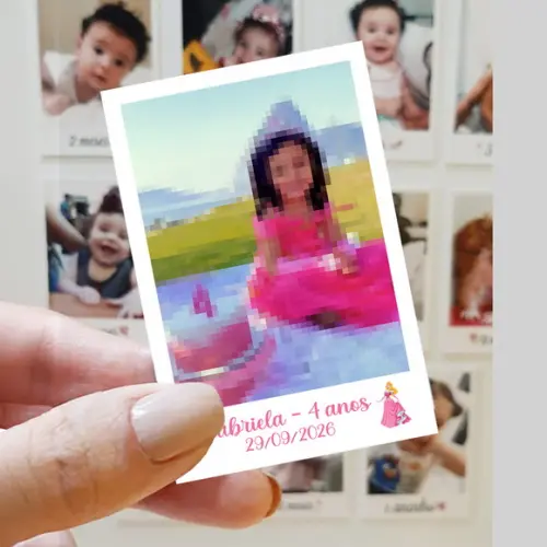 Polaroid Imã de Geladeira Bela Adormecida