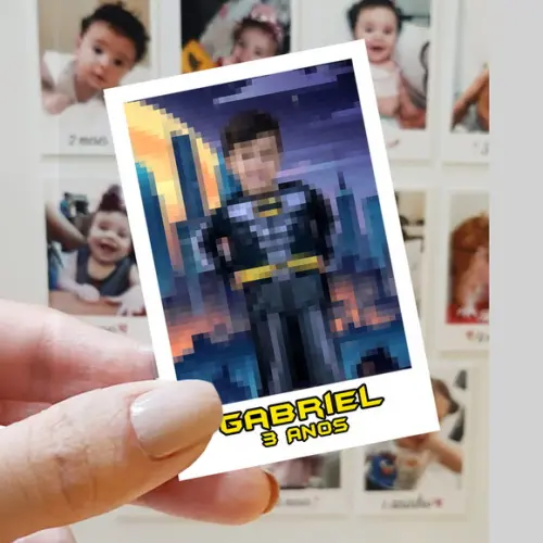 Polaroid Imã de Geladeira Batman