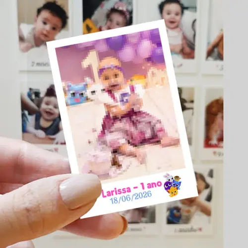 Polaroid Imã de Geladeira Bolofofos Menina