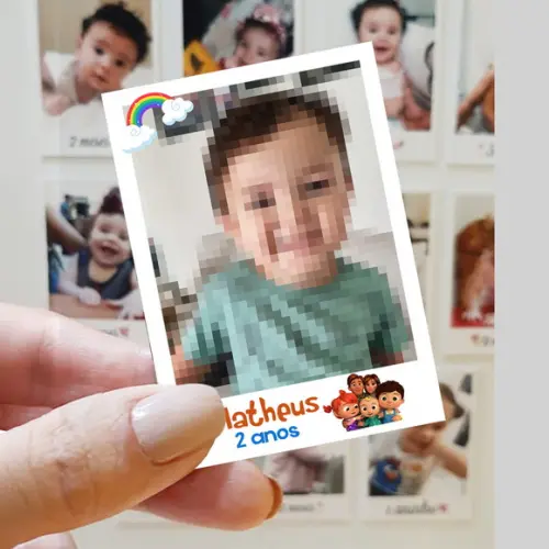 Polaroid Imã de Geladeira Cocomelon