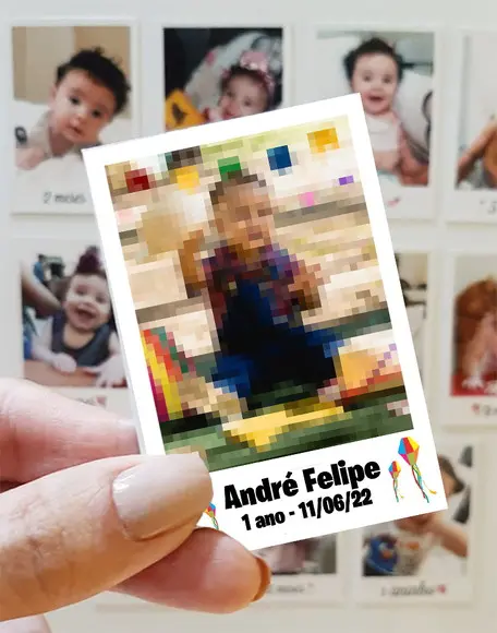 Polaroid Imã de Geladeira Festa Junina
