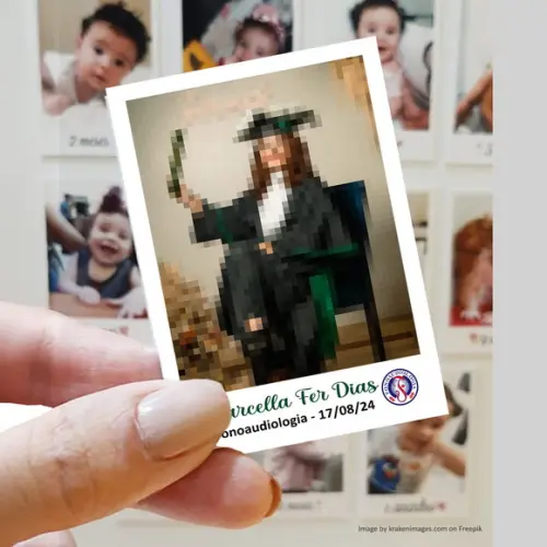 Polaroid Imã de Geladeira Formatura Fonoaudiologia