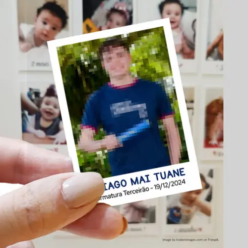 Polaroid Imã de Geladeira Formatura Terceirão Ensino Médio