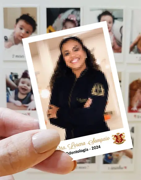 Polaroid Imã de Geladeira Formatura Odontologia