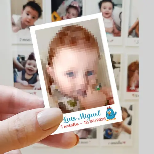 Polaroid Imã de Geladeira Galinha Pintadinha