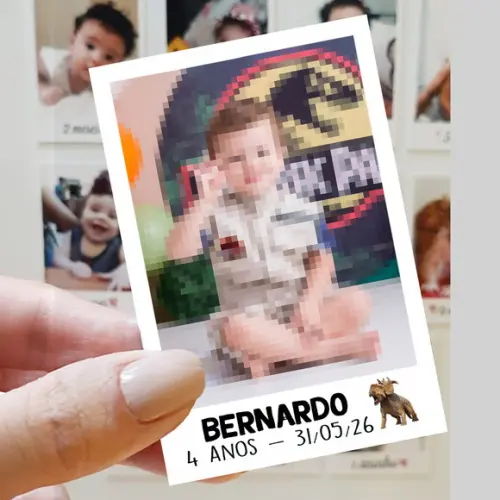 Polaroid Imã de Geladeira Jurassic