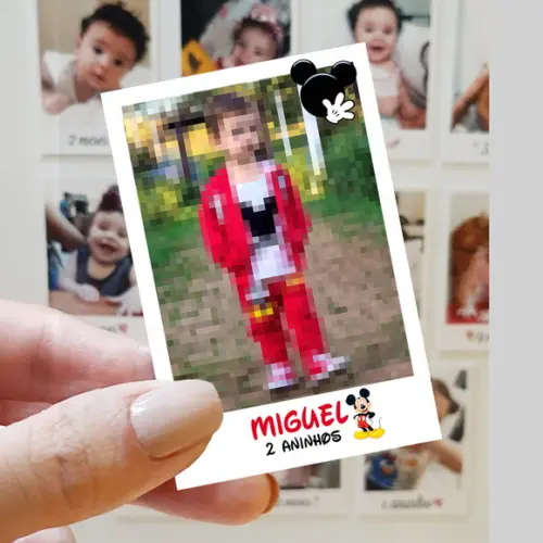 Polaroid Imã de Geladeira Mickey