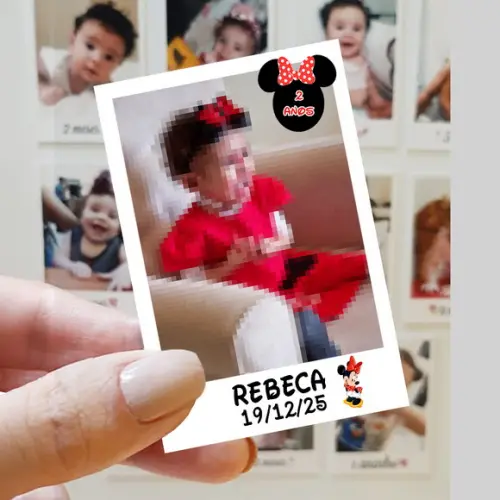 Polaroid Imã de Geladeira Minnie