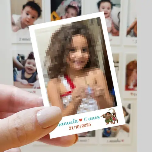 Polaroid Imã de Geladeira Moana