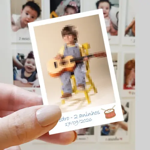 Polaroid Imã de Geladeira Música