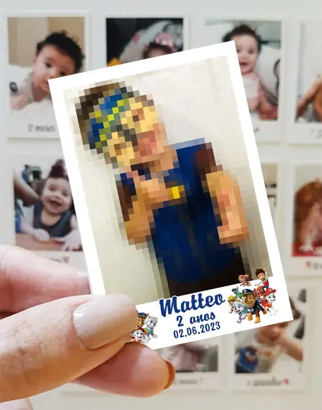 Polaroid Imã de Geladeira Patrulha Canina