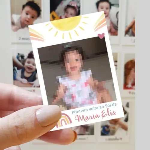 Polaroid Imã de Geladeira Primeira Volta ao Sol