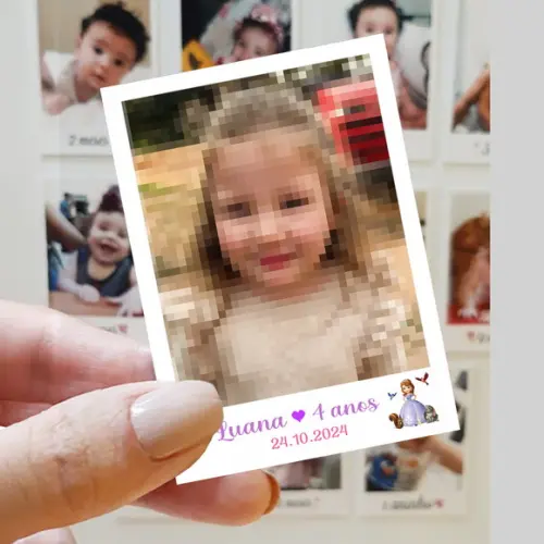 Polaroid Imã de Geladeira Princesa Sofia