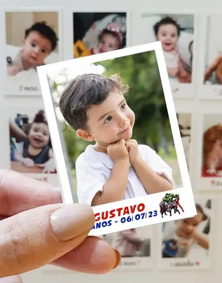 Polaroid Imã de Geladeira Vingadores