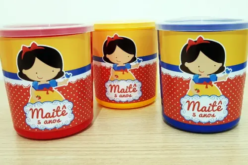 Pote com Tampa Branca de Neve